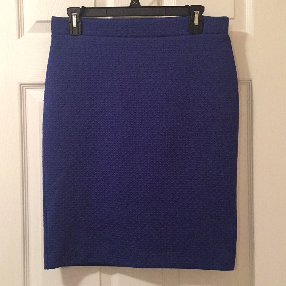 Knee length pencil skirt